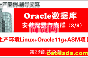 生产环境Linux+ASM+Oracle11g安装配置与管理入门_Oracle数据库视频教程03