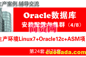 生产环境Linux+ASM+Oracle12c安装配置与管理入门_Oracle数据库视频教程04