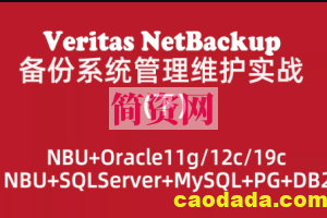 Veritas NetBackup备份系统管理维护实战（下）：NBU数据库备份恢复