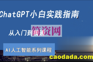 ChatGPT小白实践指南视频课程