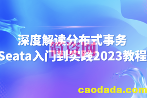 尚马教育 深度解读分布式事务Seata入门到实践2023教程