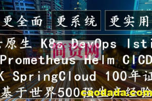 云原生Kubernetes全栈架构师：基于世界500强的k8s实战课程