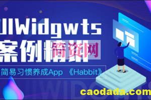 UIWidgets 案例精讲：简易习惯养成 App