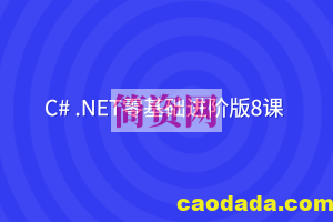 C# .NET零基础进阶版8课