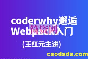 coderwhy邂逅Webpack入门(王红元主讲)