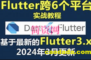 大地 Dart+Flutter入门实战基础视频教程2024年更新