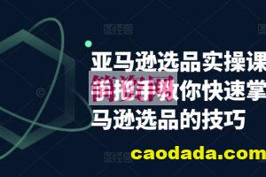 亚马逊选品实操课程，手把手教你快速掌握亚马逊选品的技巧