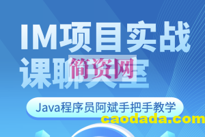 Java程序员阿斌手把手教学-IM项目实战课【聊天室】