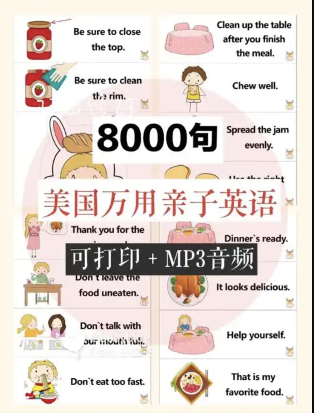 美国家庭万用英语8000句【音频+PDF】